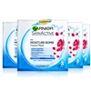 4x Garnier Skin Active Moisture Bomb Hydrating Revitalising Pomegranate Extract Face Tissue Mask 32g