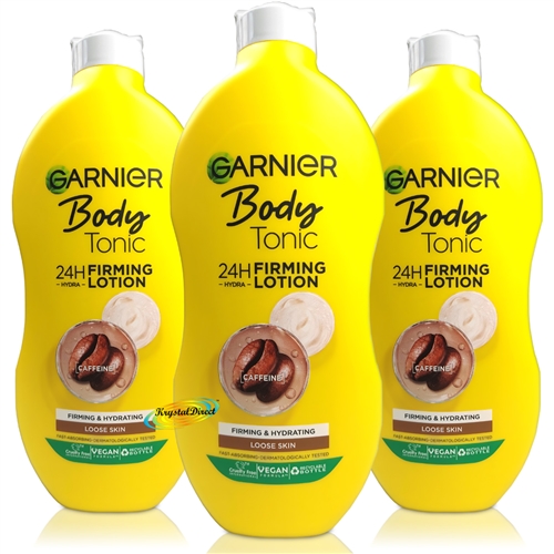 3x Garnier Body Tonic Firming Hydrating Lotion 400ml