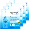 4x Garnier Skin Active Fresh-Mix HYALURON SHOT Face Tissue Mask