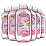 6x Garnier Rose Water Soothing Toner 200ml for Dry & Sensitive Skin