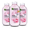 3x Garnier Rose Water Soothing Cleansing Milk 200ml for Dry & Sensitive Skin