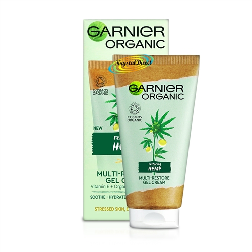 Garnier Organic Hemp Multi Restore Facial Gel Cream 50ml Vitamin E