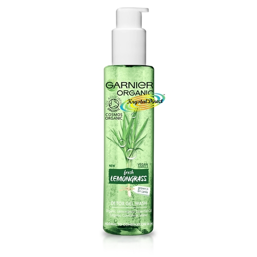 Garnier Organic Refreshing Lemongrass Detox gel Wash 150ml