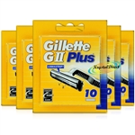 5x Gillette G2 Pack of 10 Replacement Shaving Razor Comfort Blades 100% Genuine