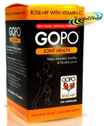 GOPO Joint Health Food Supplement 120 Capsules With Rose-Hip VitaminC & Gelatin