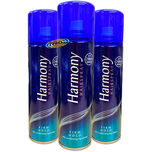 3x Harmony Firm Hold Hair Spray 300ml