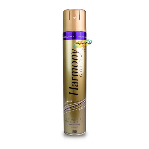 Harmony Gold Extra Firm Hold & Shine Argan Oil Hair Spray 400ml