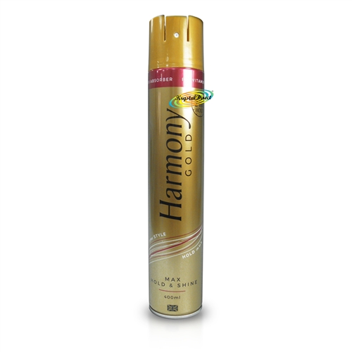 Harmony Gold Max Hold & Shine Argan Oil Hair Spray 400ml