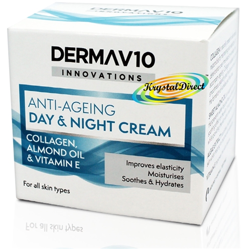 Derma V10 Innovations Anti Ageing Day & Night Cream 50ml