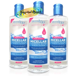3x Derma V10 Pure Effect Micellar Cleansing Water 200ml