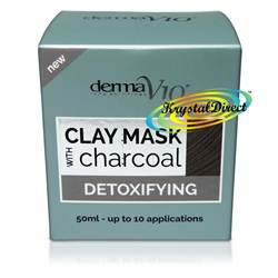 Derma V10 Detoxifying Charcoal Facial Face Clay Mask 50ml