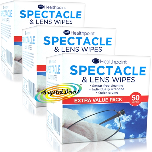 Healthpoint Spectacle & Lens Cleaner - 150 Wipes