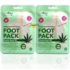 2x Derma V10 Hemp Seed Oil Foot Pack
