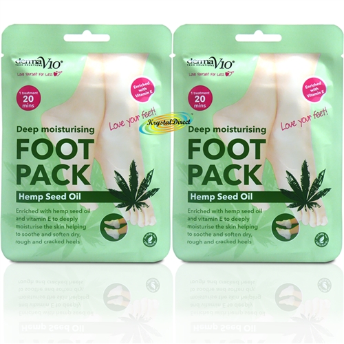 2x Derma V10 Hemp Seed Oil Foot Pack