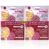 2x Derma V10 2 Step Kit RASPBERRY Sugar Lip Scrub & Collagen Lip Mask
