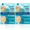 2x Derma V10 2 Step Kit COCONUT Sugar Lip Scrub & Collagen Lip Mask