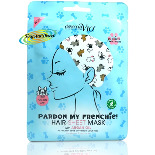 Derma V10 Pardon My Frenchie Hair Sheet Mask with Argan Oil Vegan