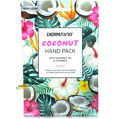 Derma V10 Coconut Hand Pack Enriched With Vitamin E