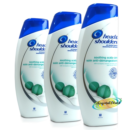 3x Head & Shoulders Soothing Scalp Care Anti-Dandruff for Itchy Scalp Shampoo 400ml
