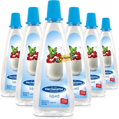6x Hermesetas Liquid Sweetener 200ml