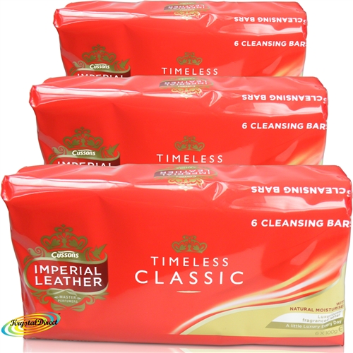 18 Bars Of Cussons Imperial Leather Original Bar Soap 100g - Timeless Classic