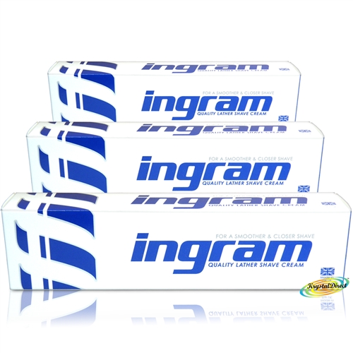 3x Ingram Quality Lather Shave Shaving Cream 100ml