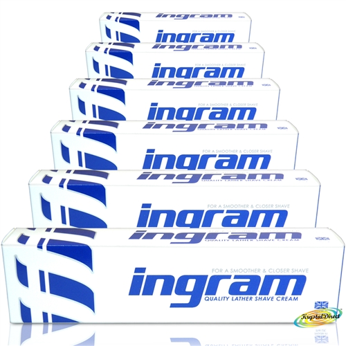 6x Ingram Quality Lather Shave Shaving Cream 100ml