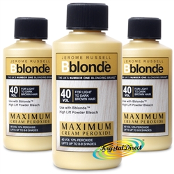 3x B Blonde Cream Peroxide 40vol 12% 75ml