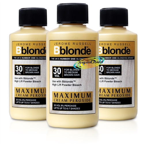 3x B Blonde Cream Peroxide 30vol 9% 75ml