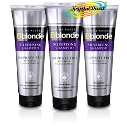 3x Jerome Russell BBlonde Silverising Sulphate Free Shampoo  250ml