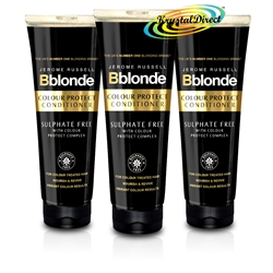 3x Jerome Russell BBlonde Colour Protect Sulphate Free Conditioner 250ml