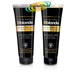 Jerome Russell BBlonde COLOUR PROTECT Sulphate Free SHAMPOO & CONDITIONER 250ml