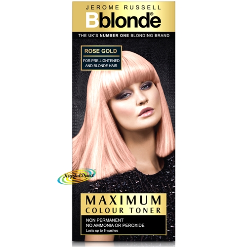 Jerome Russell BBlonde Maximum Colour Toner ROSE GOLD - Lasts Up To 8 Washes