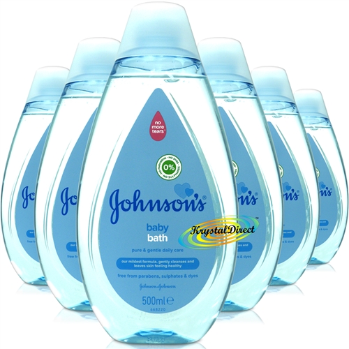 6x Johnsons Baby Bath Liquid 500ml