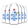 6x Johnsons Baby Powder Purified Gentle Talc Talcum Powder 100g Delicate Skin