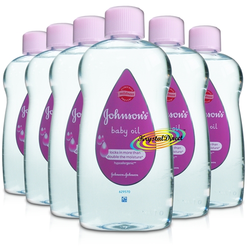 6x Johnsons Baby Gentle Massage Oil 500ml Daily Care for Delicate Skin