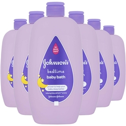 6x Johnsons Bedtime Baby Bath 500ml