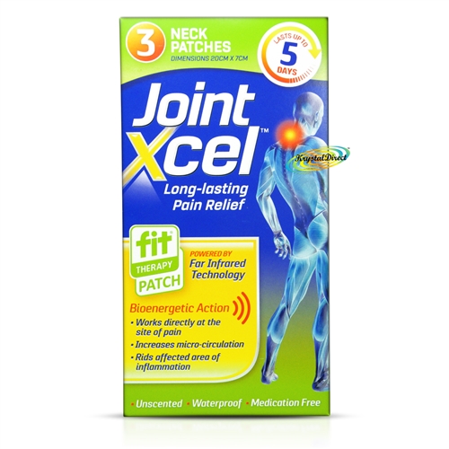 Fit Therapy Joint Xcel Long Lasting Non Medicated Pain Relief 3 Neck Patches