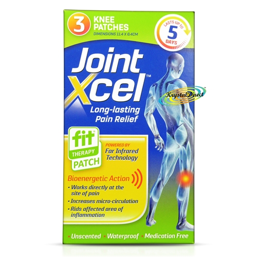 Fit Therapy Joint Xcel Long Lasting Non Medicated Pain Relief 3 Knee Patches