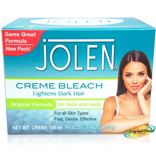 Jolen Original Facial Cream Creme Bleach Lightens Excess Dark Hair 125ml