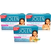 3x Jolen Mild Aloe Vera Facial Cream Creme Bleach Lighten Excess Dark Hair 125ml