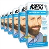 6x Just For Men M30 Light Medium Brown Moustache & Beard Facial Hair Colour Dye