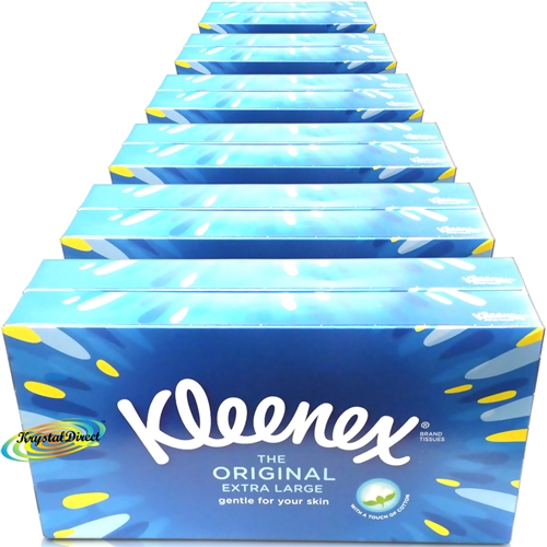6x Kleenex Original Extra Large 3 Ply Tissues Twin Pack - 324 Tissues