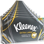 12x Kleenex Extra Large 2 Ply Facial 90 Tissues