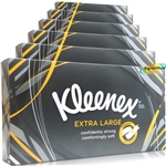 6x Kleenex Extra Large 2 Ply Facial 90 Tissues