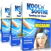 3x Kool 'n' Soothe Soft Gel Immediate Cooling Migraine Headache Sprain Pain Relief