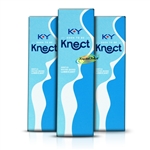 3x KY Jelly Knect Personal Water Based Lubricating Lube Gel 75ml