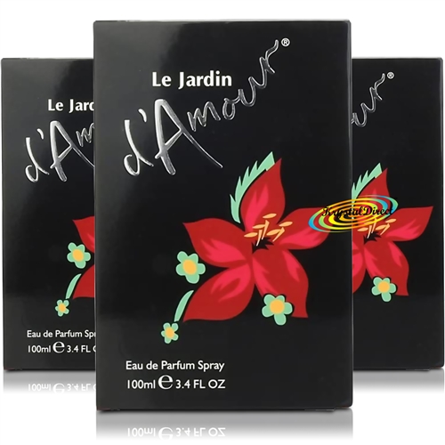 3x Le Jardin D'Amour Women Eau De Parfum Spray 100ml Fragrance Perfume Gift For Her