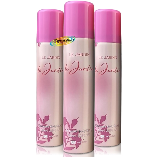 3x Le Jardin Original Perfumed Body Spray For Her 75ml