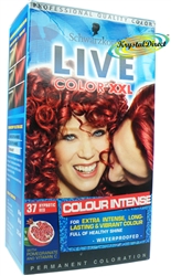 Schwarzkopf Live Color XXL 37 Hypnotic Red Hair Dye Colour Pomegranate Vitamin C